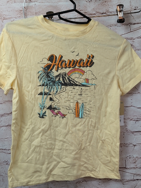 thereabouts Other - Thereabouts Yellow Hawaii Graphic Tee Girls Xs Nwt